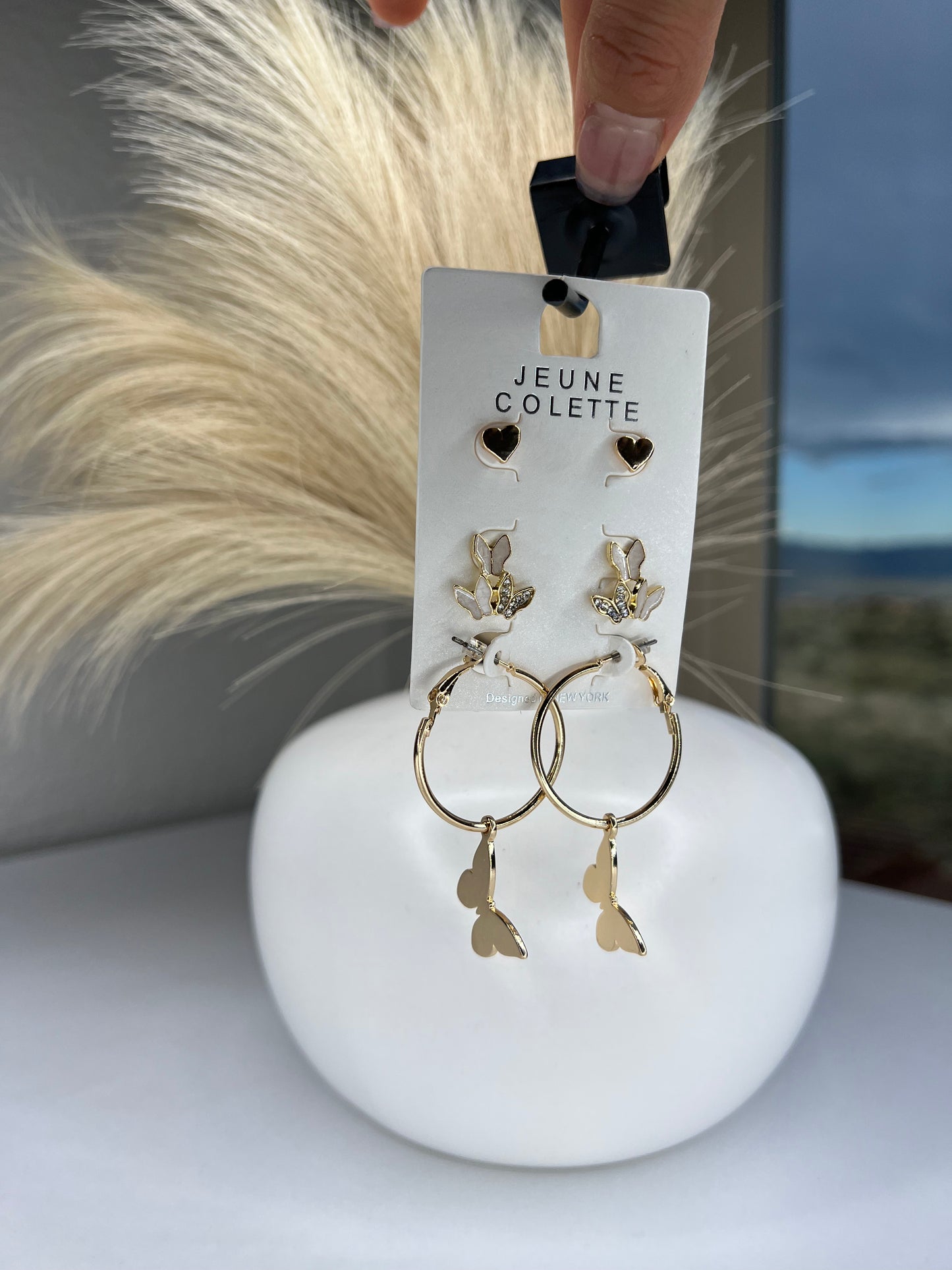 Butterfly & Heart Earrings