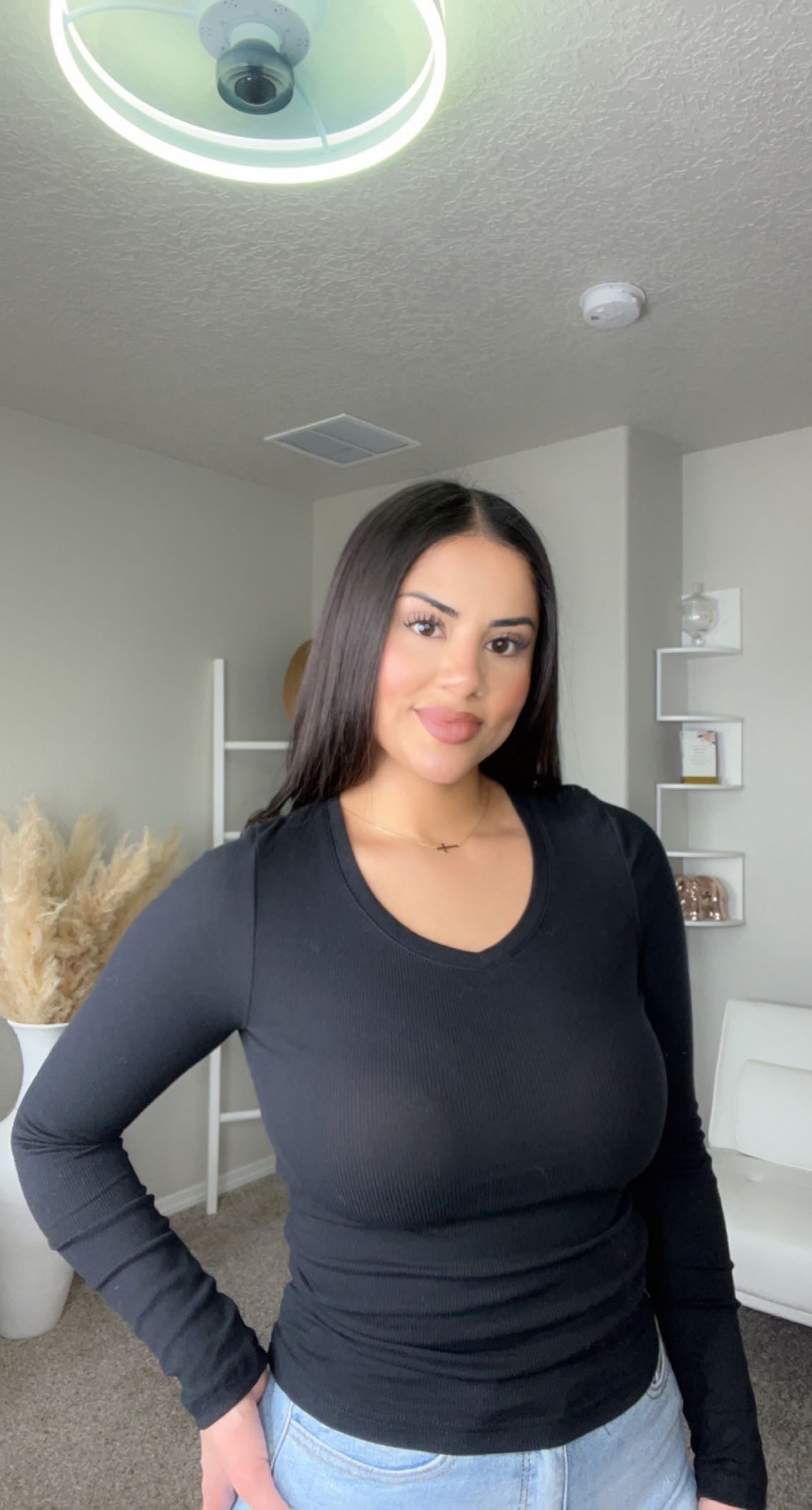 Lourdes Long Sleeve V Neck (3 Colors Available)