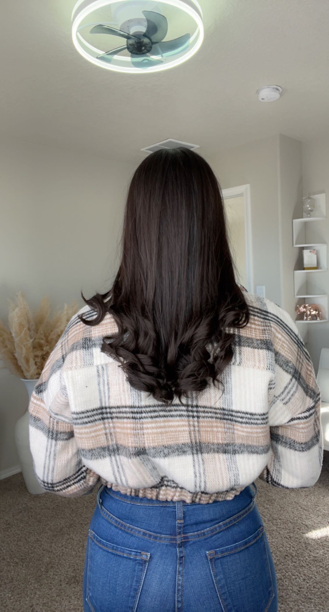 Princess Plaid Cropped Flannel