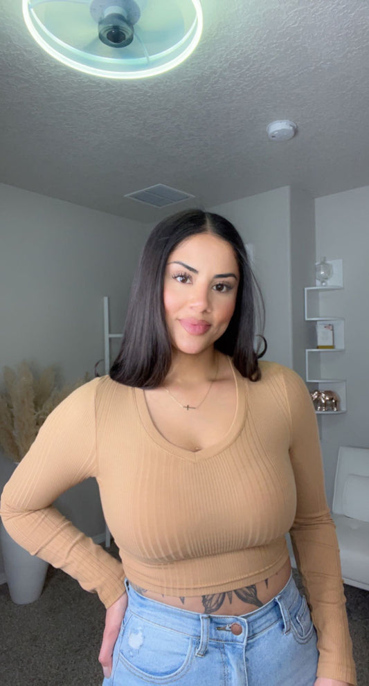 Reina Ribbed Long Sleeve (3 Colors Available)